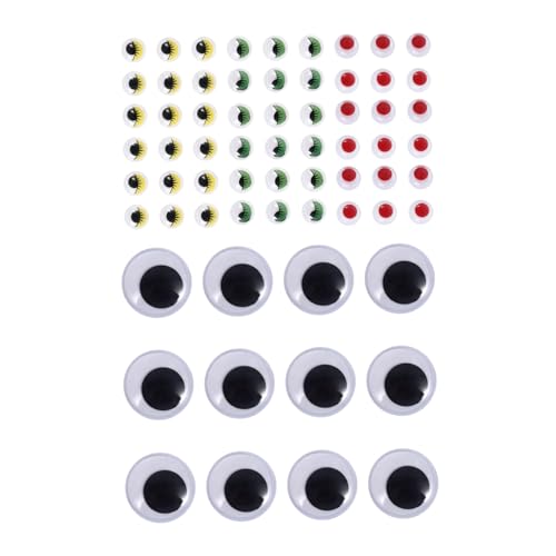 Uonlytech Selbstklebende Augen Sticker für DIY Puppen und Bunte Wackelaugen Schwarze Augen Kreatives Bastelzubehör für Kindergarten und Emotionale Unterstützung Uonlytech Selbstklebende Augen Sticker für DIY Puppen und Bunte Wackelaugen Schwarze Augen Kreatives Bastelzubehör für Kindergarten und Emotionale Unterstützung von Uonlytech