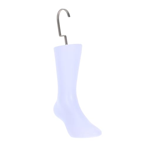 Uonlytech Sockendisplay Schmuck Für Socken Füße Modell Mannequin-fuß Falsches Bein Fuß Aus Kunststoff Socken Stehen Schmuck-Display-modellständer Sockenschmuck Weiß Eisen von Uonlytech