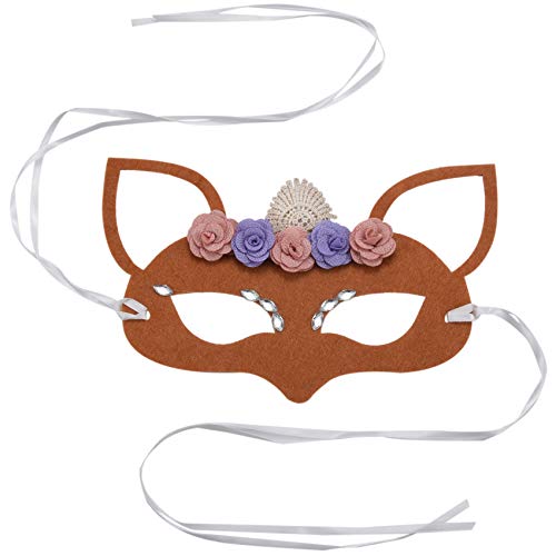 Uooduby Laesst Halloween Fancy Maskerade Prom Frauen Süsse Hohle Ohren Blumen Mask von Uooduby