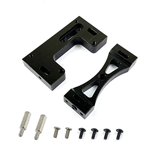 Uooduby Metall Lenk Servo Halterung für 1/16 B1 B14 B16 B24 C14 C24 B36 MN D90 99S RC Auto Upgrade Teile,Schwarz von Uooduby