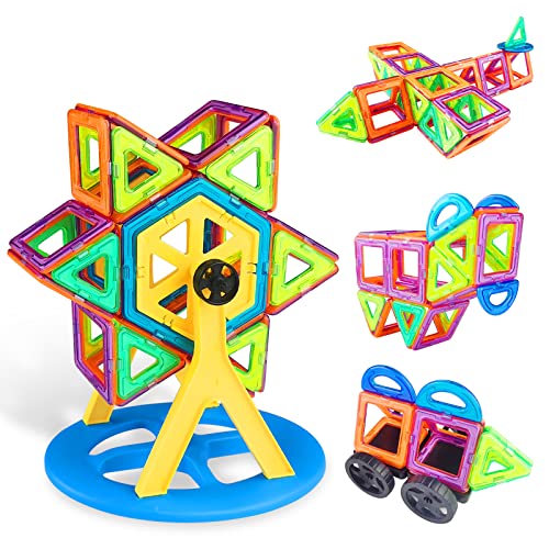 Uootach Magnetische Bausteine Spielzeug, 84 Teile Magnetbausteine Lernspielzeug, Kinderspielzeug Lernspielzeug, Magnetspielzeug, magnetische Bausteine, für Jungen und Mädchen im Alter von 3-8 Jahren Uootach Magnetische Bausteine Spielzeug, 84 Teile Magnetbausteine Lernspielzeug, Kinderspielzeug Lernspielzeug, Magnetspielzeug, magnetische Bausteine, für Jungen und Mädchen im Alter von 3-8 Jahren von Uootach