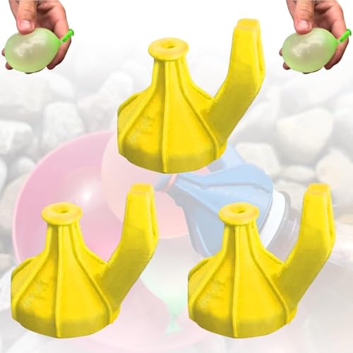 3 Stück Wasserbomben-Schnellfüller – Wasserballon-Schnellfüller, Wasserballon-Füller Mit Bindewerkzeug, Schnellfüller Für Selbstverschließende Wasserballons Für Die Ganze Familie 3 Stück Wasserbomben-Schnellfüller – Wasserballon-Schnellfüller, Wasserballon-Füller Mit Bindewerkzeug, Schnellfüller Für Selbstverschließende Wasserballons Für Die Ganze Familie von Uoqpty