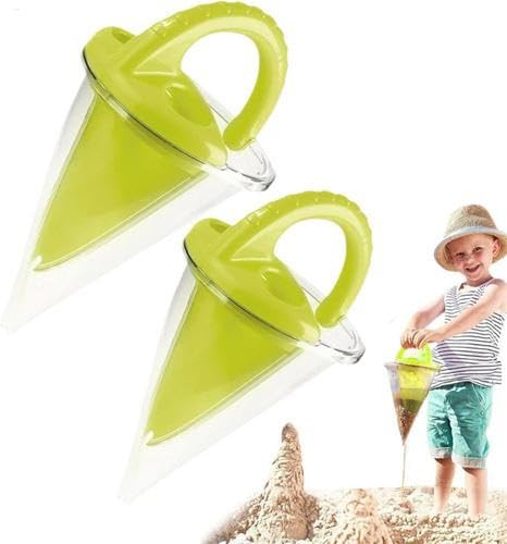 Uoqpty 2 Stück Spill Funnel Beach Toy, Sand & Water Mixing Toy Für Spektakuläre Kreationen, Sandburgs-Bausatz, Wassertisch-Spielset Für 4-8 Jährige Outdoor Sandkastenspiel von Uoqpty