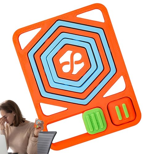 Uoqpty Fidget Kreisels Spielzeug | Gyro Beruhigungsspielzeug - Entspannungsspielzeug Mit Sechseckiger Karte Für Kinder, Jugendliche & Erwachsene, Für Zuhause, Schule, Büro & Unterwegs von Uoqpty