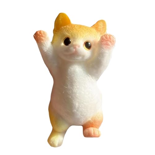 Uoqpty Katzen-Fidgettoy,Handgefertigter Katzen Stressball - Weiches Dehnbares Tier Interaktiv Gegen Langeweile Für Erwachsene Kinder Unterwegs Büro Zuhause Uoqpty Katzen-Fidgettoy,Handgefertigter Katzen Stressball - Weiches Dehnbares Tier Interaktiv Gegen Langeweile Für Erwachsene Kinder Unterwegs Büro Zuhause von Uoqpty