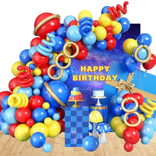 Geburtstags Hedgehog Luftballons Dekorationen Hedgehog Geburtstag Deko für Geburtstags Dekorationen Partyzubehör von Uotroy