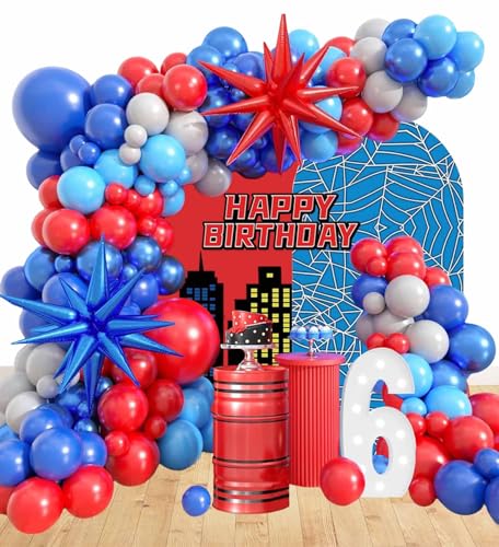 Geburtstags Spider Luftballons Dekorationen Spinne Geburtstag Deko für Geburtstags Dekorationen Partyzubehör von Uotroy