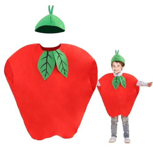 Uoww Obstkostüme Jungen und Mädchen Verkleidung Outfit Dress Up, Apfelkostüme geeignet für Halloween, Weihnachten, Motto-Partes und Rollenspiele Uoww Obstkostüme Jungen und Mädchen Verkleidung Outfit Dress Up, Apfelkostüme geeignet für Halloween, Weihnachten, Motto-Partes und Rollenspiele von Uoww