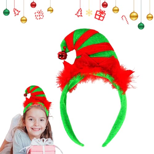 Rentier Geweih Stirnband - Rentierstirnbänder mit Glocke | Weihnachtskopfbedeckung mit Schnalle, Weihnachtshaarschmuck, Haarklammern für Erwachsene Uozonit Rentier Geweih Stirnband - Rentierstirnbänder mit Glocke | Weihnachtskopfbedeckung mit Schnalle, Weihnachtshaarschmuck, Haarklammern für Erwachsene Uozonit von Uozonit