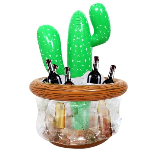 Uozonit Aufblasbarer Eiskübel, aufblasbare Kühlbox für Partys, aufblasbare Kühlbox für Poolpartys – Zubehör für hawaiianische Themenpartys für Sommerpool Uozonit Aufblasbarer Eiskübel, aufblasbare Kühlbox für Partys, aufblasbare Kühlbox für Poolpartys – Zubehör für hawaiianische Themenpartys für Sommerpool von Uozonit