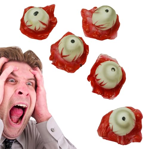 Uozonit Blutige Augäpfel, künstliche Augäpfel, realistisch, Weiß und Rot, Simulation, Augäpfel, Dekoration, Horror-Zubehör von Uozonit