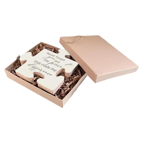Uozonit Dankeschön Puzzleteil, Dankeschön, Puzzleblock aus Holz, Geschenke zum Abschied, neue Beschäftigungsgeschenke für Frauen und Männer, Ruhestand von Uozonit