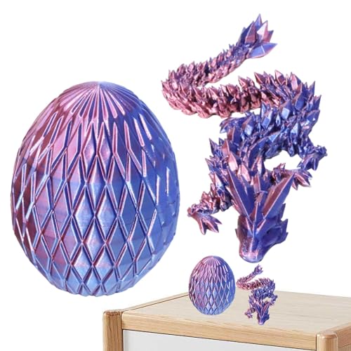 Uozonit Drachenei mit Drachen im Inneren, Drachenei bedruckt in | Realistisch bedrucktes Fidget Spielzeug, niedliches Tier-Fidget-Spielzeug, Schreibtischdekoration für Armaturenbretter Uozonit Drachenei mit Drachen im Inneren, Drachenei bedruckt in | Realistisch bedrucktes Fidget Spielzeug, niedliches Tier-Fidget-Spielzeug, Schreibtischdekoration für Armaturenbretter von Uozonit