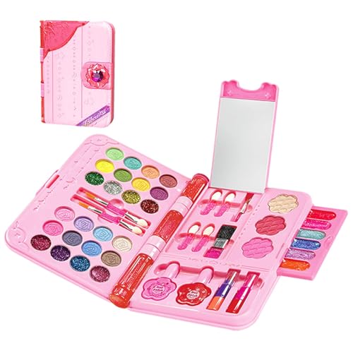 Uozonit Echtes Kosmetik-Set, Make-up-Set für kleine Mädchen – Schönheitskosmetik-Set für Mädchen – Make-up-Spielzeug für Kosmetik, Geschenk Uozonit Echtes Kosmetik-Set, Make-up-Set für kleine Mädchen – Schönheitskosmetik-Set für Mädchen – Make-up-Spielzeug für Kosmetik, Geschenk von Uozonit