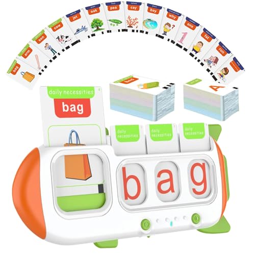 Uozonit Englisch sprechende Flash-Karten, automatische Lernkarten, hörbare Tonmaschine – 162 Karten Pocket Speech Buddy interaktives Lernspielzeug für die Schule von Uozonit