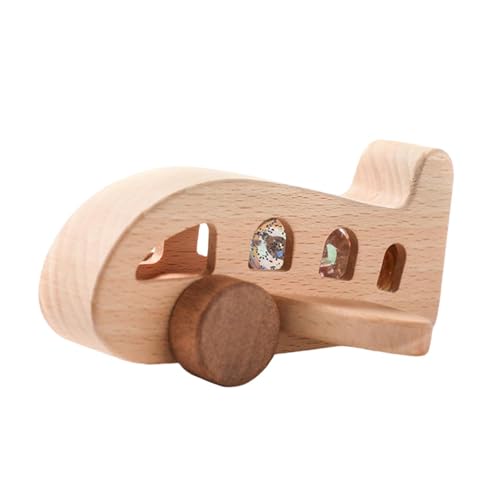 Uozonit Flugzeugmodell aus Holz, Flugzeugrassel, Kauspielzeug für Feinmotorik, Kauspielzeug aus Buchenholz, Spielzeug zur Verbesserung der Feinmotorik, integrierte bunte Perlen, Spiel Uozonit Flugzeugmodell aus Holz, Flugzeugrassel, Kauspielzeug für Feinmotorik, Kauspielzeug aus Buchenholz, Spielzeug zur Verbesserung der Feinmotorik, integrierte bunte Perlen, Spiel von Uozonit