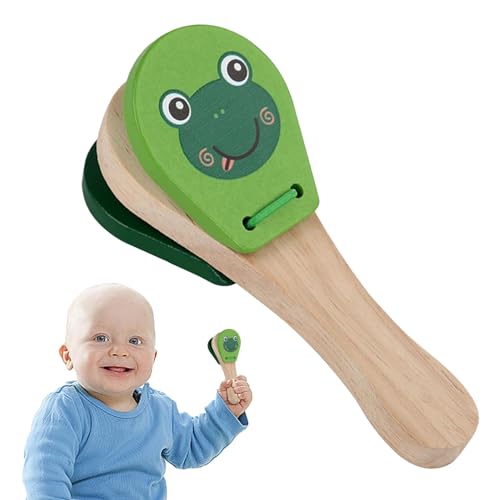 Uozonit Handkastagnetten, Kastagnetten für | Musikinstrumente mit Tiermotiven, Spielzeug für | Handklappern aus Holz, pädagogisches Musikinstrument für frühes Lernen, Spielzeug Uozonit Handkastagnetten, Kastagnetten für | Musikinstrumente mit Tiermotiven, Spielzeug für | Handklappern aus Holz, pädagogisches Musikinstrument für frühes Lernen, Spielzeug von Uozonit