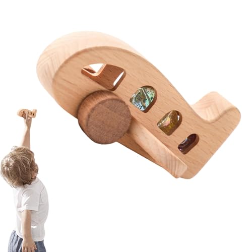 Uozonit Holzflugzeuge für Flugzeugmodell aus Holz, Kauspielzeug für Feinmotorik, Rassel aus Buchenholz, Spielzeug zur Verbesserung der Feinmotorik, integrierte bunte Perlen, Uozonit Holzflugzeuge für Flugzeugmodell aus Holz, Kauspielzeug für Feinmotorik, Rassel aus Buchenholz, Spielzeug zur Verbesserung der Feinmotorik, integrierte bunte Perlen, von Uozonit