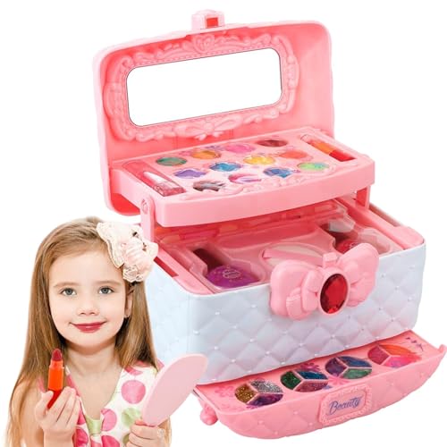 Uozonit Make-up-Set für – 32-teilig, sieht aus wie echtes Make-up-Spielzeug | Kosmetik-Set für Lern- und Lernspielzeug mit Uozonit Make-up-Set für – 32-teilig, sieht aus wie echtes Make-up-Spielzeug | Kosmetik-Set für Lern- und Lernspielzeug mit von Uozonit