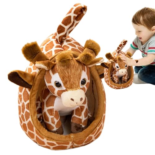 Uozonit Plüschtier, Plüschtier – weiches Tier mit Kuschelnest für – Plüschkissen für Tiere, mit Nest, aus Plüsch für Freundin, Valentinstag Uozonit Plüschtier, Plüschtier – weiches Tier mit Kuschelnest für – Plüschkissen für Tiere, mit Nest, aus Plüsch für Freundin, Valentinstag von Uozonit