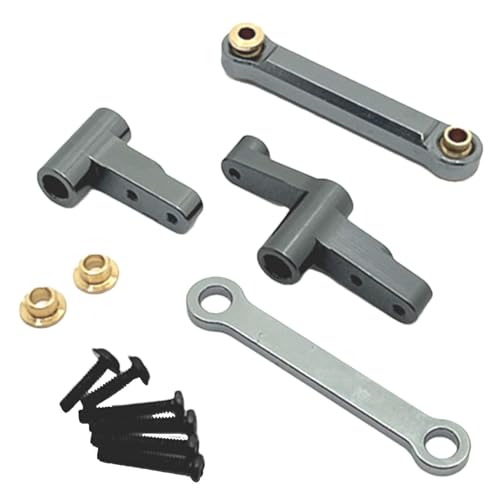 Uozonit RC Lenkungsmontage-Set, RC-Lenkungsbauteile, Ersatzteil für ferngesteuertes Auto, Ersatz für Lenkservo Spargruppe, Komponenten Uozonit RC Lenkungsmontage-Set, RC-Lenkungsbauteile, Ersatzteil für ferngesteuertes Auto, Ersatz für Lenkservo Spargruppe, Komponenten von Uozonit