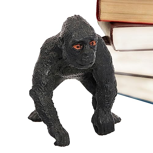 Uozonit Schimpansen-Figuren, Schimpansen-Spielzeug, Schimpansen-Figuren, Simulationsschimpansen-Modell-Dekoration, frühkindliche Erlebnis-Vorlage für -Schlafzimmer-Tischdekoration von Uozonit