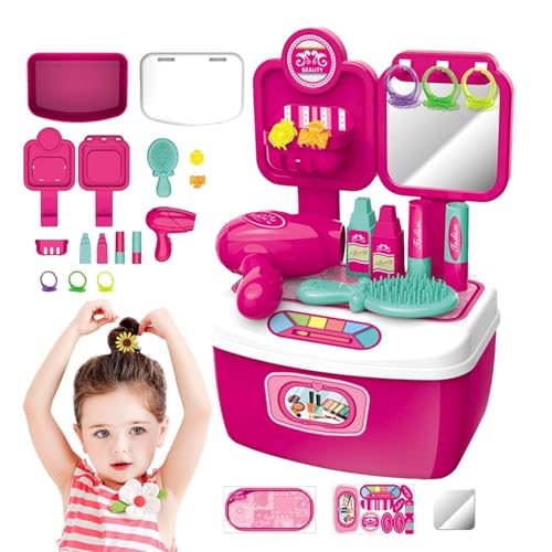 Uozonit Schönheitssalon-Set für - Frisiersalon-Spielzeug geeignet und sicher | Schönheitssalon-Set für Friseursalon-Spielzeug, Geburtstags- und Weihnachtsgeschenk Uozonit Schönheitssalon-Set für - Frisiersalon-Spielzeug geeignet und sicher | Schönheitssalon-Set für Friseursalon-Spielzeug, Geburtstags- und Weihnachtsgeschenk von Uozonit