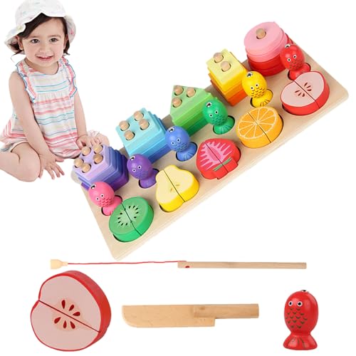 Uozonit Sortieren von stapelbaren Spielzeugen | Lernspielzeug sortiert, geometrisches Holz, 3 in 1 | Aktivitäten für Kleinkinder zur Erkennung der Coulee, sensorisches Spielzeug für und Mädchen Uozonit Sortieren von stapelbaren Spielzeugen | Lernspielzeug sortiert, geometrisches Holz, 3 in 1 | Aktivitäten für Kleinkinder zur Erkennung der Coulee, sensorisches Spielzeug für und Mädchen von Uozonit