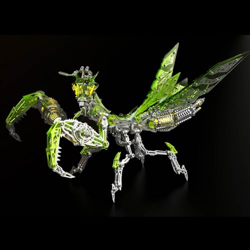 UpGLeuch Bunte 3D Metall Puzzle Modellbausatz für Erwachsene mit Licht, DIY Metall 3D Puzzle Mantis Modell Kits mit Werkzeug, Desktop Spielzeug Geschenke für Erwachsene UpGLeuch Bunte 3D Metall Puzzle Modellbausatz für Erwachsene mit Licht, DIY Metall 3D Puzzle Mantis Modell Kits mit Werkzeug, Desktop Spielzeug Geschenke für Erwachsene von UpGLeuch