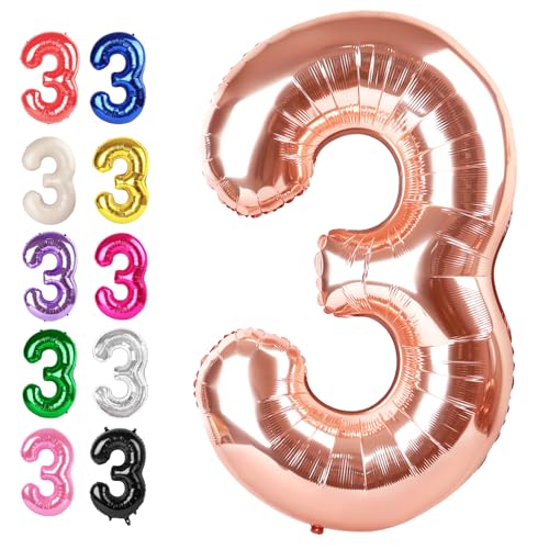 3 Zahlenballon-Rosen von Upgesy