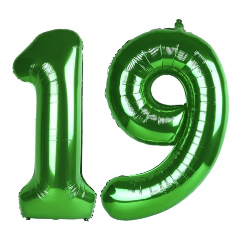 Grüner Zahlenballon 19 von Upgesy