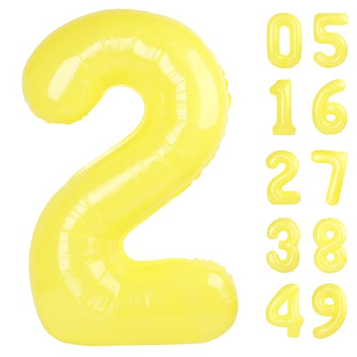 Macaron Yellow Zahlenballon 2026 von Upgesy