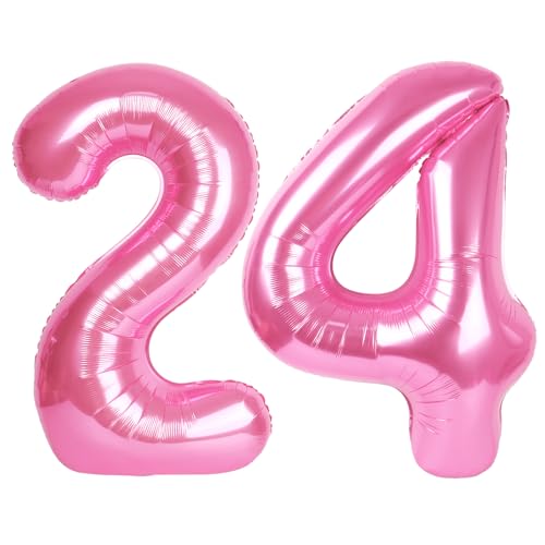 Zahl rosa 24 Ballon Zahl rosa 24 Ballon von Upgesy