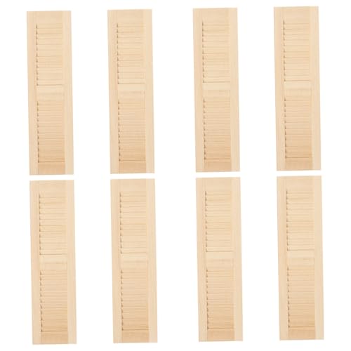 Upiulote Dollhouse Window Shutter 8pcs 1:12 Hölzer DIY Simulation Dollhouse Fenster Miniatur Dekorative Möbel Upiulote Dollhouse Window Shutter 8pcs 1:12 Hölzer DIY Simulation Dollhouse Fenster Miniatur Dekorative Möbel von Upiulote