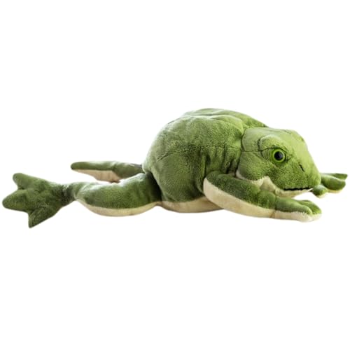 Upiulote Froschplüsch niedlicher weicher realistischer Frosch gefülltes Tier aus gefüllten gefüllten antistatischen Maschinenwaschablen, groß, 23, 62x9.84inch von Upiulote