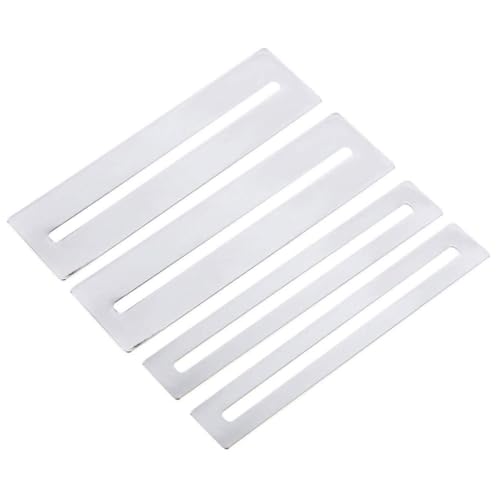 Upiulote Guitar Fingerboard Guards Protector Gitarre Gitarre Tools Set Fingerboard Guards Edelstahlzubehör Tool 4pcs Silber von Upiulote