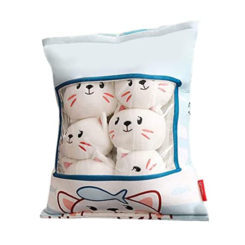 Upiulote Nettes Snack Kissen gefüllt Katzepuppen werfen Kissen abnehmbare Plüsch -Tierspielzeug für Teenager Kinder Upiulote Nettes Snack Kissen gefüllt Katzepuppen werfen Kissen abnehmbare Plüsch -Tierspielzeug für Teenager Kinder von Upiulote