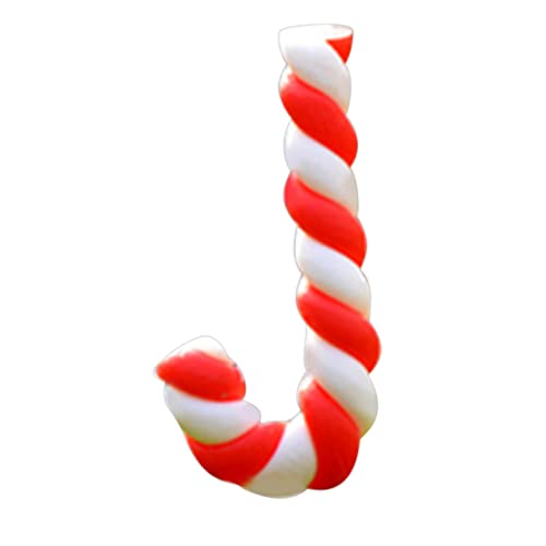 Upiulote Weihnachten Miniatur Candy Canes Dollhouse Mini Santa Claus Stick Ornamente Harz verdrehte Mikrolandschaft Weihnachtsbaumdekoration 2pcs von Upiulote