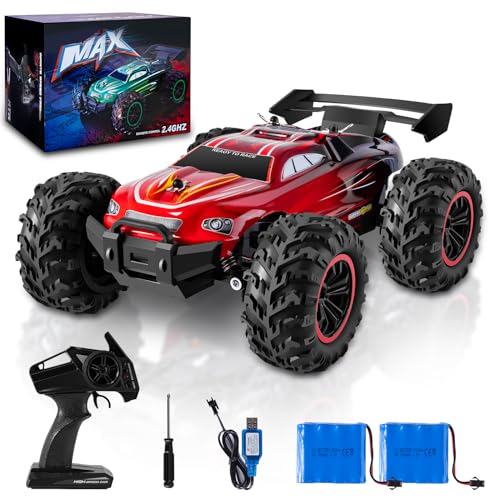 Uplayteck Ferngesteuertes Auto, 2.4 GHz All Terrain Off-Road, 1:18 Maßstab RC Auto, 2WD Offroad Drift, 20 km/h High Speed Buggy, 2 Batterien, Für Kinder Und Erwachsene Ab 5 Jahren, Rot Uplayteck Ferngesteuertes Auto, 2.4 GHz All Terrain Off-Road, 1:18 Maßstab RC Auto, 2WD Offroad Drift, 20 km/h High Speed Buggy, 2 Batterien, Für Kinder Und Erwachsene Ab 5 Jahren, Rot von Uplayteck