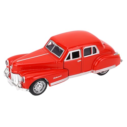 Uplory Classic Alloy Car Model Model Toy Educational Simulation, 1: 32 Skala Vintage Car Model Collectible Dekoration Kinderspielzeugmodellauto mit Pull -Back -Action und offene Tü (Rot) von Uplory