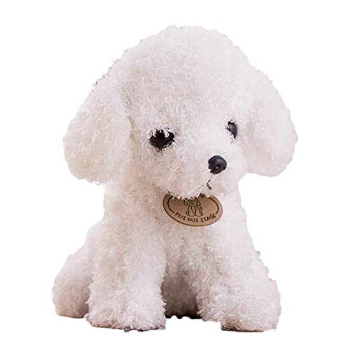 Plüsch Hund, 20cm Realistische Teddy Dog Teddy Hunde Spielzeug Kuscheltier für Kinder Plüschhund Puppe Stofftier Hund Simulation Spielzeug Plüschtiere Welpen Kissen Geschenke für Jungen Mädchen Babys von Uposao