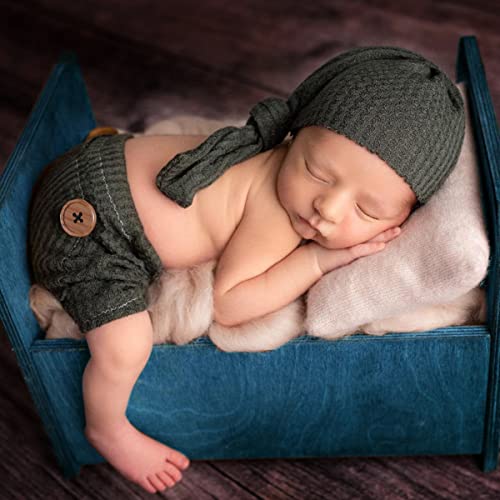 Uposao 2 Stück Neugeborenen Fotografie Requisite, Baby Fotoshooting Kostüm Häkeln Strick Hosen Kleidung Outfits mit Strickmütze Cap Fotografie Prop Kleinkind Zubehör für 0-3 Monate Jungen Mädchen Uposao 2 Stück Neugeborenen Fotografie Requisite, Baby Fotoshooting Kostüm Häkeln Strick Hosen Kleidung Outfits mit Strickmütze Cap Fotografie Prop Kleinkind Zubehör für 0-3 Monate Jungen Mädchen von Uposao