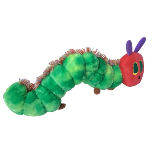 Uposao 40CM Die Kleine Raupe Nimmersatt, The Very Hungry Caterpillar Plüschtier Kuscheltier Spielfigur zum Kuscheln,Tolles Geschenk für Jungen Und Mädchen Zum Fantasievollen Spielen von Uposao