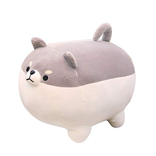 Uposao Corgi Plüschtier Hund Plüsch Kissen, Gefüllt Shiba Inu 3D Tier Dekokissen Hundepuppen weiche süße Shiba Inu Akita Kuscheltiere Spielzeug Geschenke für Baby Kinder,Grau,40CM Uposao Corgi Plüschtier Hund Plüsch Kissen, Gefüllt Shiba Inu 3D Tier Dekokissen Hundepuppen weiche süße Shiba Inu Akita Kuscheltiere Spielzeug Geschenke für Baby Kinder,Grau,40CM von Uposao
