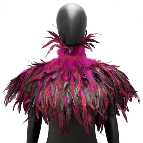 Uposao Federkragen, Gothic Feder Achselzucken Schalkragen Halloween Kostüm Feder Epaulet Shrug Damen Federumhang Kostüm Bühne Schalkragen Damen Gothic Feder Cape Verkleidung Uposao Federkragen, Gothic Feder Achselzucken Schalkragen Halloween Kostüm Feder Epaulet Shrug Damen Federumhang Kostüm Bühne Schalkragen Damen Gothic Feder Cape Verkleidung von Uposao
