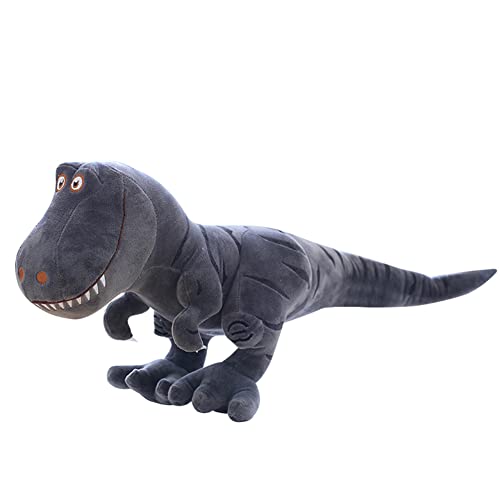 Uposao Gross Dinosaurier Plüschtiere,60CM Dino Plüschpuppe Kuscheltier Stofftier Simulation Tyrannosaurus Plüsch Spielzeug Weiche Stofftier Kissen Tierspielzeug Geschenk für Baby, Kinder,Jungen,Grau von Uposao