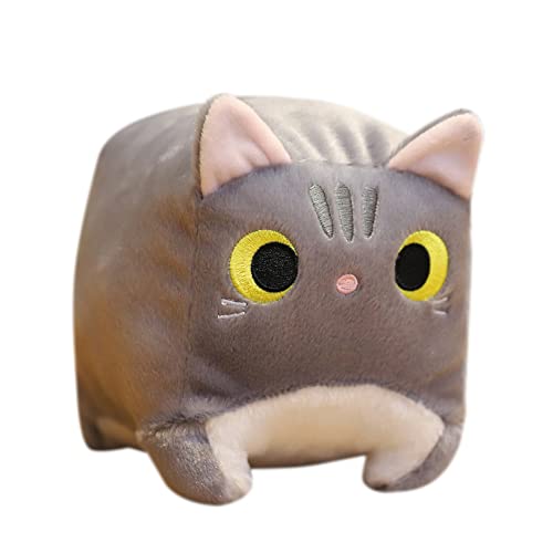 Uposao Katze Plüschtier, 15cm Quadratisches Katzen Stofftier Puppe Lustiges Dekokissen Gefüllte Weiches Anime Haustier Kissen Plüsch Spielzeug Geburtstagsgeschenk Für Kinder Mädchen Junge,Grau Uposao Katze Plüschtier, 15cm Quadratisches Katzen Stofftier Puppe Lustiges Dekokissen Gefüllte Weiches Anime Haustier Kissen Plüsch Spielzeug Geburtstagsgeschenk Für Kinder Mädchen Junge,Grau von Uposao