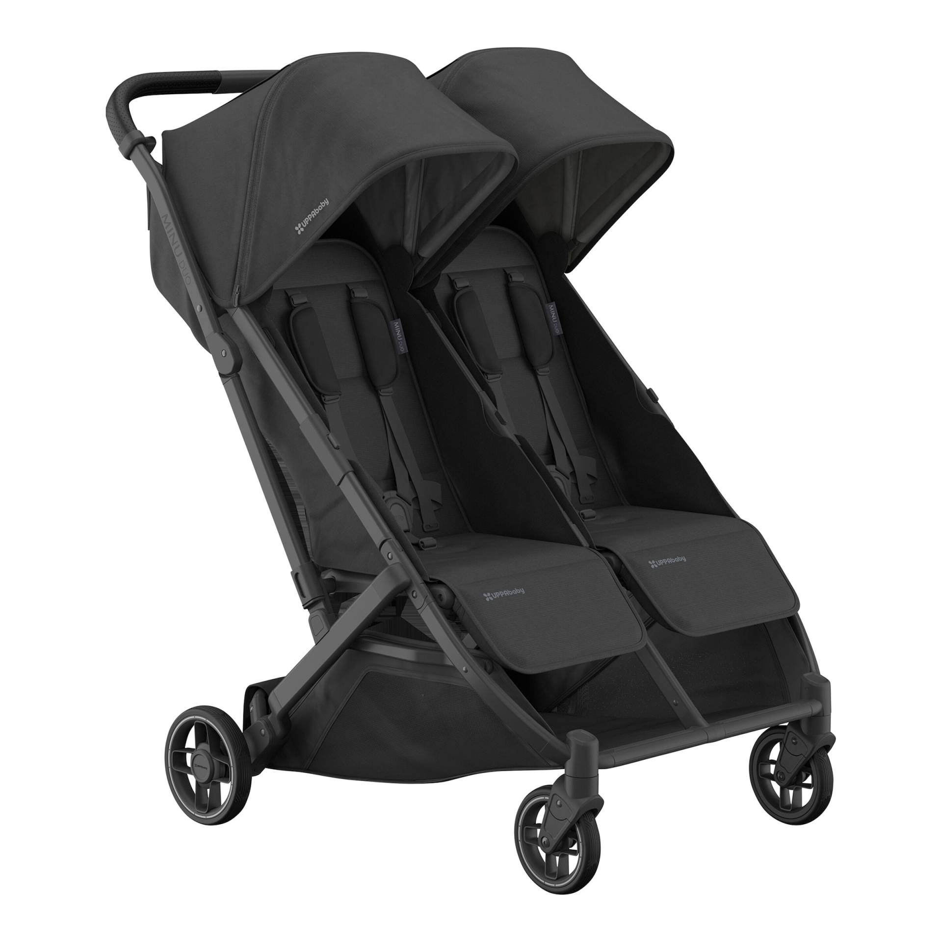 Uppababy Kinderwagen Zwillingswagen Minu Duo schwarz von Uppababy