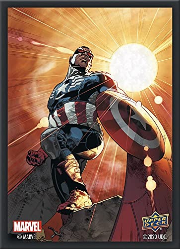Upper Deck Marvel Card Sleeves - Captain America/Sam Wilson (65 Sleeves) von Upper Deck