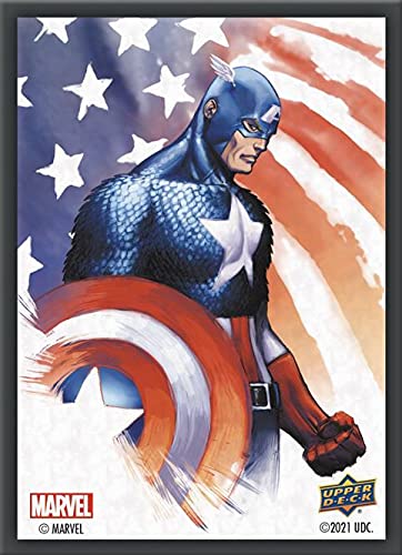 Upper Deck Marvel Card Sleeves - Captain America (65 Sleeves) von Upper Deck